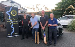 Alan Robertson with Andrew Hilley and President Craig Mair